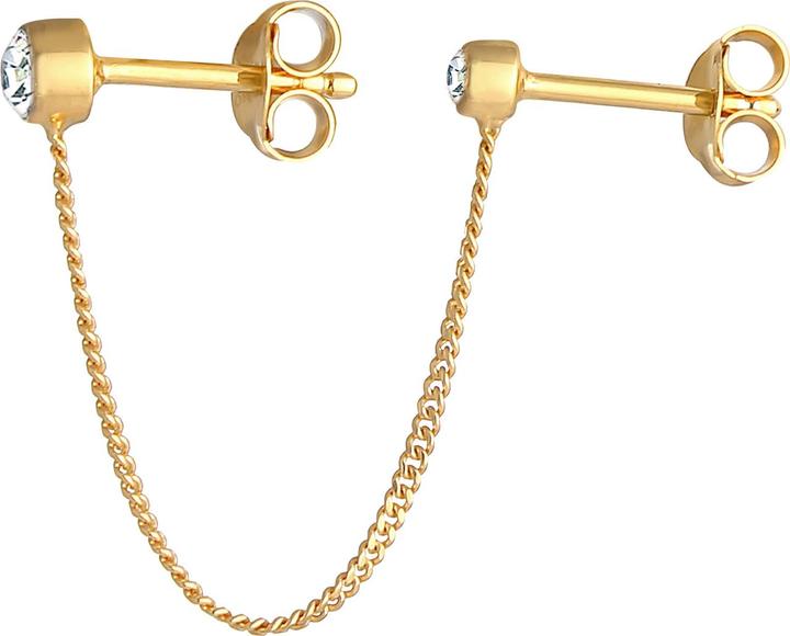 Produktbild Elli Ohrringe Doppel Ohrstecker Kristalle 925 Silber (Glaskristall, 925er Sterling Silber)