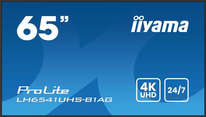 Actual product image iiyama 164.0cm(65") LH6541UHS-B1AG 16:9 3xHDMI+USB IPS (Speditionsversand) (3840 x 2160 Pixels, 64.50")