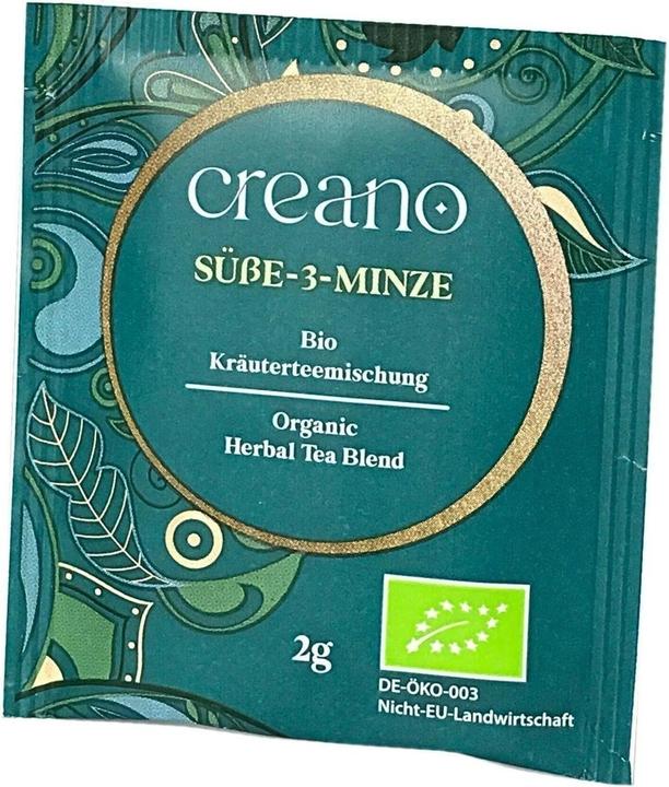 Produktbild Creano Tee Bio Teebeutel Süsse 3 Minze Packung mit 20 Beutel No.13 (83 g)