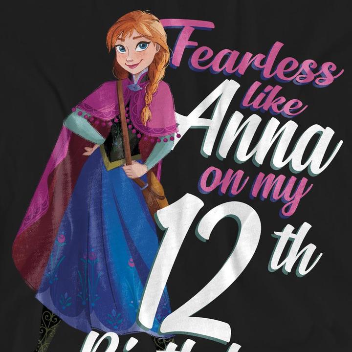 Image du produit Disney Frozen - T-shirt FEARLESS LIKE ANNA - Adulte (XL)