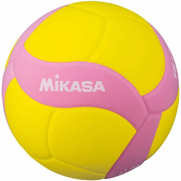 Actual product image Mikasa Volleyball VS160W yellow-pink