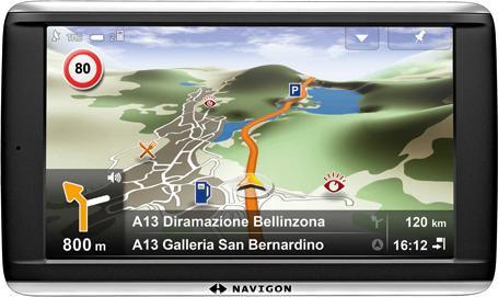 Navigon 72 Premium, Bluetooth, TMC, Cartes Europe