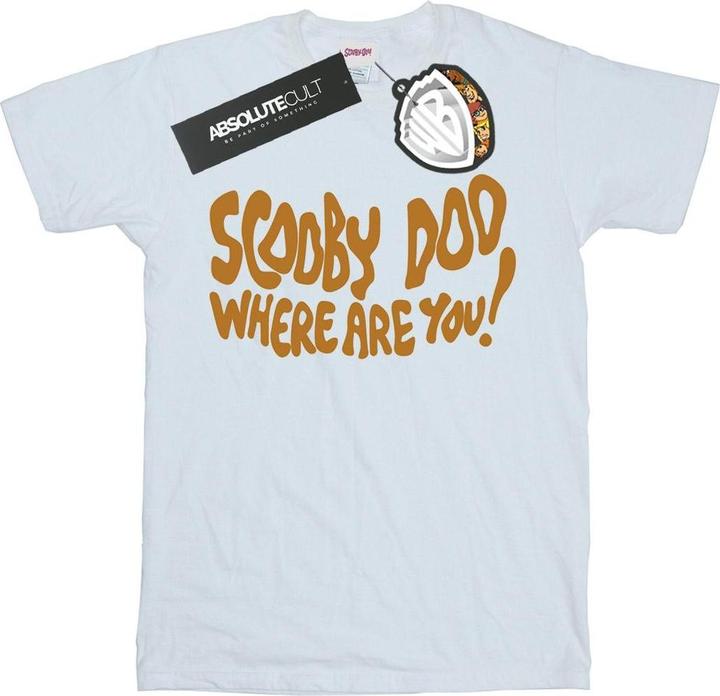 Actual product image Scooby Doo Womens/Ladies Where Are You Spooky Cotton Boyfriend T-Shirt (XL)