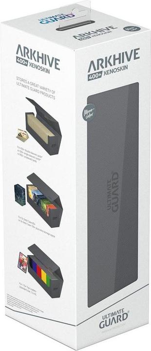 Actual product image Ultimate Guard Card Box XenoSkin Arkhive Monocolor 400+ Grey