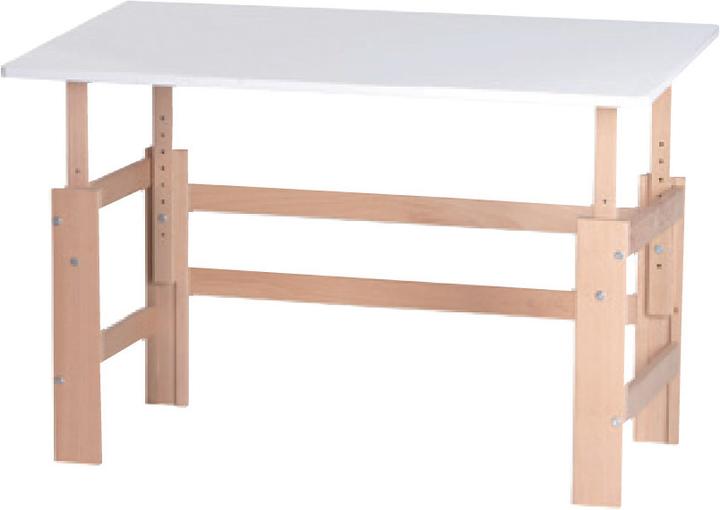 Actual product image Manis-h Manis h desk height adjustable with tilt function 140x65 Snow white (140 x 65 x 60 cm)