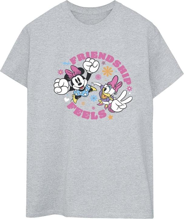 Actual product image Disney Womens/Ladies Minnie Mouse Daisy Friendship Cotton Boyfriend T-Shirt (L)