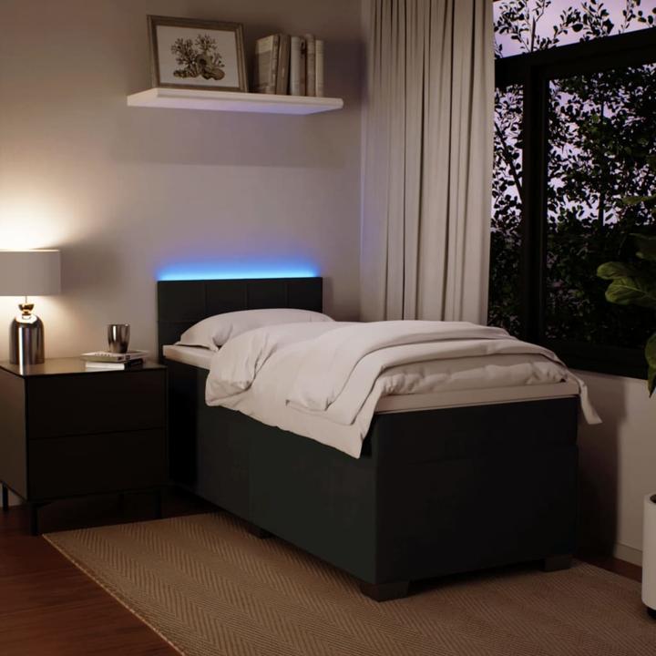 Image du produit VidaXL Bo x lit de saut avec matelas 90 x 190 cm velours (90 x 190 cm, 90 x 190 cm)