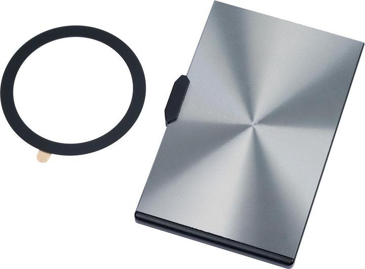 Produktbild Troika EDELCARD Kartenetui MagSafe, diamantschlifftitanfarben
