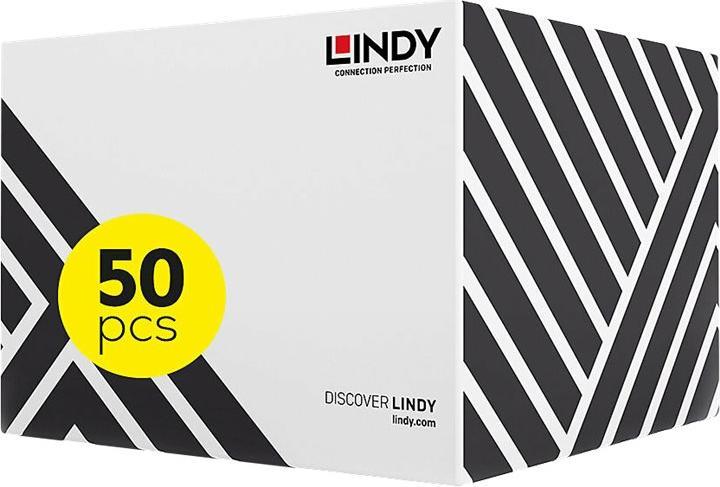 Immagine prodotto Lindy Cavo patch 1m Cat.5e U/UTP 50 pezzi 26AWG. Connessione 1:1 TIA/EIA 568 B (U/UTP, CAT5e, 1 m)