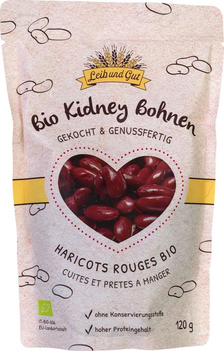 Immagine prodotto Leib und Gut Fagioli di rene biologici cotti 120 g (130 g)