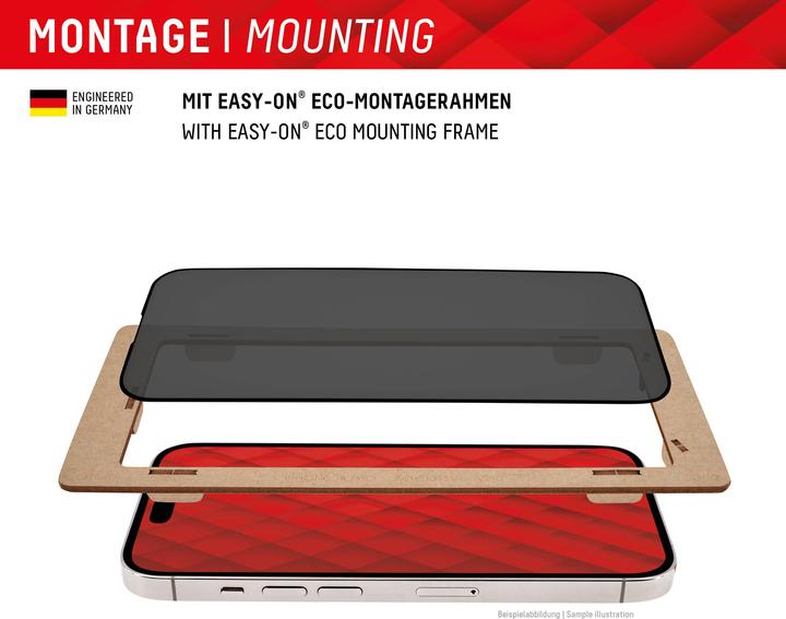 Actual product image Displex Real Glass, Privacy Full Cover Panzerglas (1 Piece, Samsung Galaxy S24 Ultra)