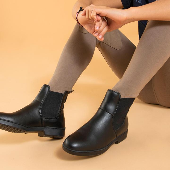 Produktbild Fouganza Reithose 140 Kniebesatz Kinder braun (164)