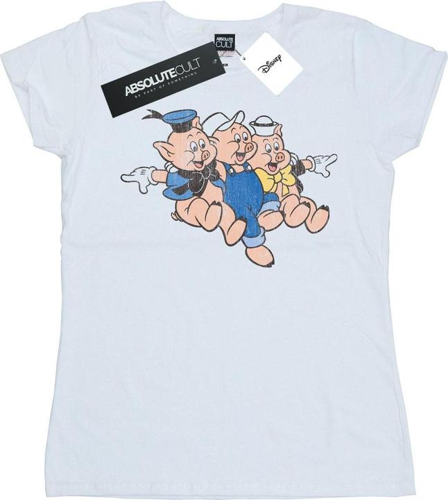 Immagine prodotto Disney Three Little Pigs Jump Maglietta Donna (XXL)