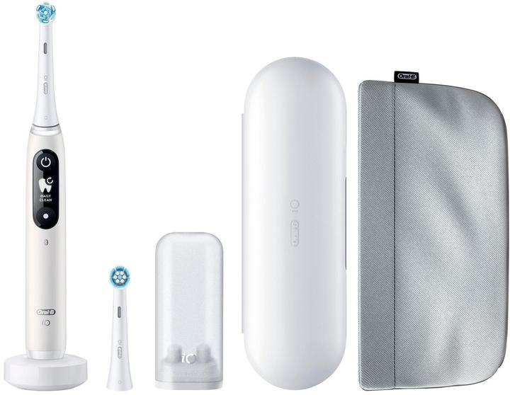 Actual product image Oral-B iO Series 6, White Luxe Edition Elektrische Zahnbürste (Oscillating toothbrush)