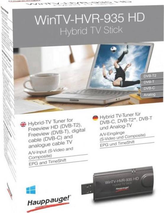 Actual product image Hauppauge WinTV HVR-935HD (USB, DVB-T, DVB-T2, DVB-C)