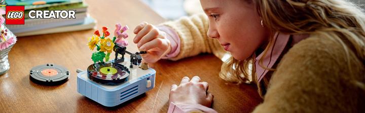 Image du produit LEGO Plattenspieler mit Blumen (31172, LEGO Creator Expert)