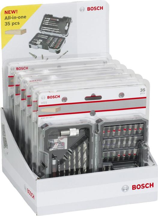 Actual product image Bosch Professional Zubehör 35-piece set with drill bits and screwdriver bits, HSS, Extra Hard, PH, PZ, SL, H, T (2.0/3.0/4.0/5.0/6.0/8.0 mm)