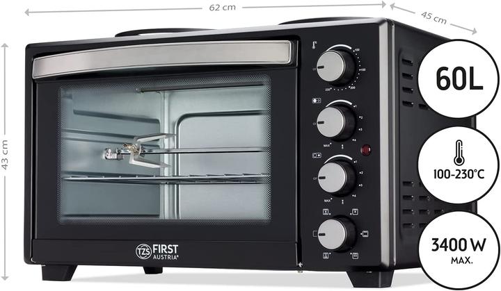 Productafbeelding First Elektrisch fornuis met oven FA-5045-5