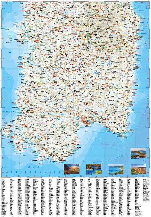 Produktbild Landkarte Sardinien / Sa