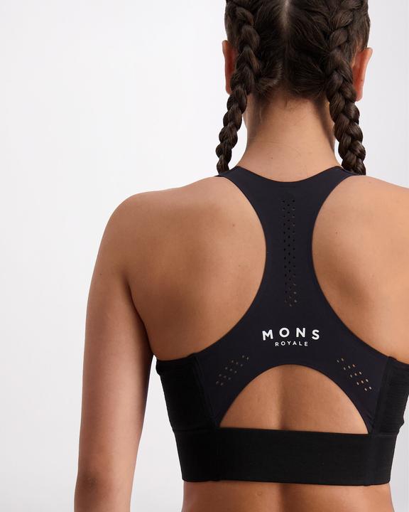 Actual product image Mons Royale Women's Stratos Merino Shift Sports Bra (XS)
