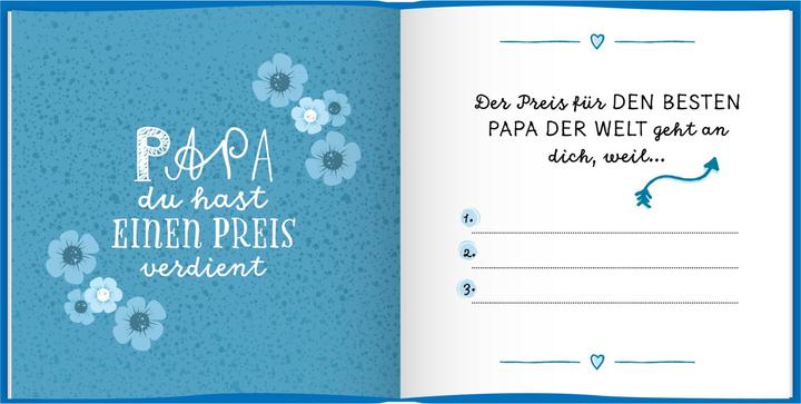 Produktbild Das Erinnerungsbuch für den besten Papa der Welt. Ausfüllbuch zum Verschenken für den Papa zum (Deutsch, Lisa Wirth, 2022)