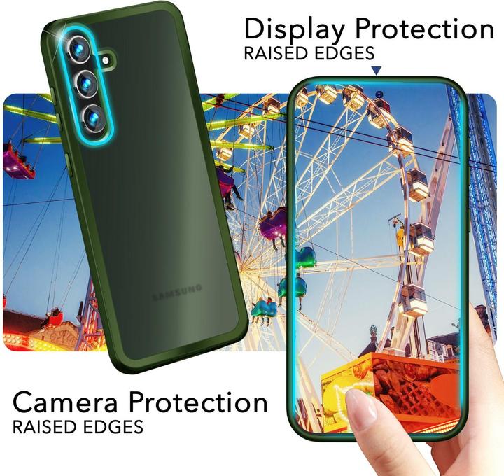 Actual product image Nalia Semi-transparent hybrid cover with protective frame (Samsung Galaxy S24+)
