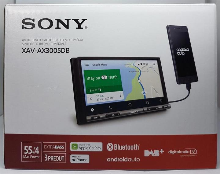 Actual product image Sony XAV-AX3005DB (Android car, Apple Carplay)