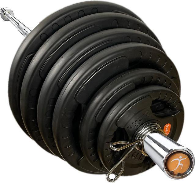 Actual product image FlexAthletix 50mm weight plate set (2 x 2.5 kg, 2 x 5 kg, 2 x 10 kg, 2 x 15 kg, 2 x 20 kg, 2 x 25 kg)