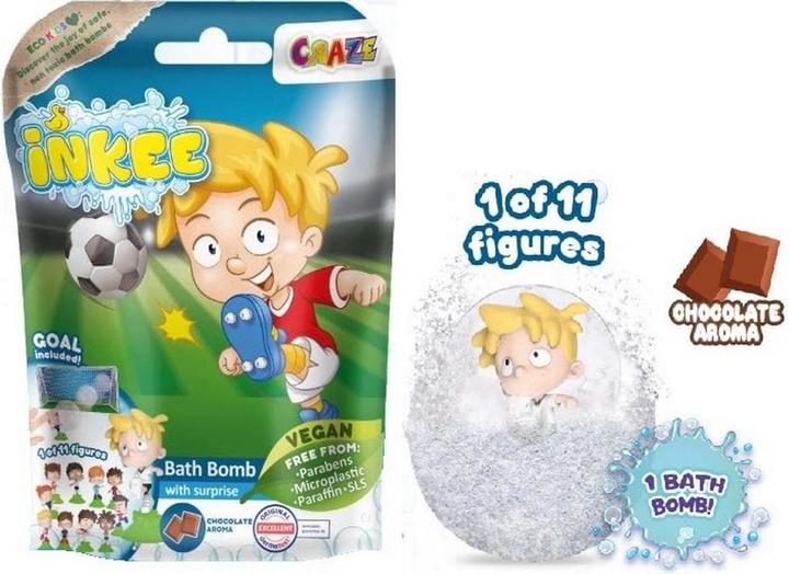 Image du produit Craze Bombe de bain Inkee Fussall avec figurine à collectionner (Bombe de bain)
