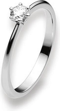 Produktbild Natsumi Schmuck Diamantring Weissgold 18K/750 0.20 ct H si (57, 750/18 K Gold)