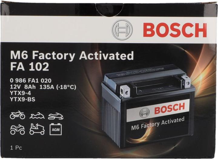 Immagine prodotto Bosch Automotive M6 Factory Activated FA 102 (12 V, 8 Ah, 135 A)