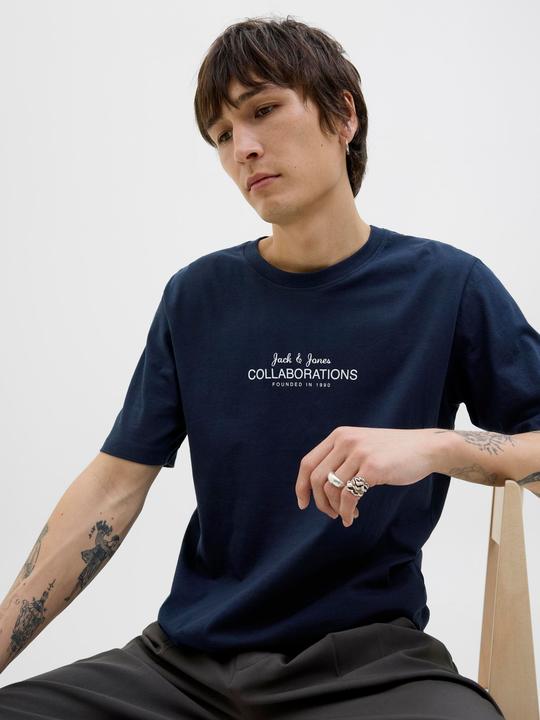 Image du produit Jack & Jones Gedruckt Rundhalsausschnitt T-shirt T-shirt (S)