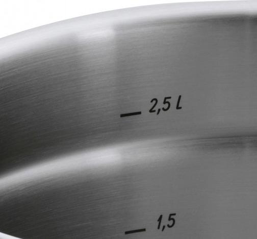 Produktbild WMF Kochtopf Bratentopf Induktion 20cm Glasdeckel 2,5l Function4 Edelstahl (20 cm, Bräter + Schmortopf, Edelstahl)