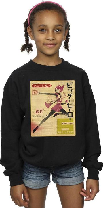 Immagine prodotto Disney Big Hero 6 Baymax Honey Lemon Newspaper Felpa Ragazze (140, 146)