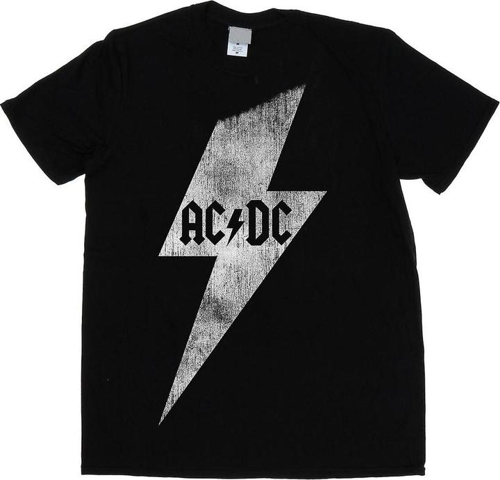 AC/DC Mens Lightning Bolt Cotton T-Shirt