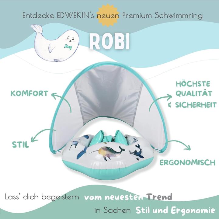 Immagine prodotto Activity Board Anello per il nuoto per bambini unico nel suo genere con motivi dipinti a mano | innovativo ausilio