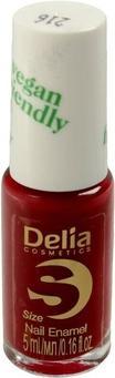 Immagine prodotto Delia Cosmetics Smalto per unghie Vegan Friendly Taglia S n. 216 Cherry Bomb 5ml (Bomba alla ciliegia)