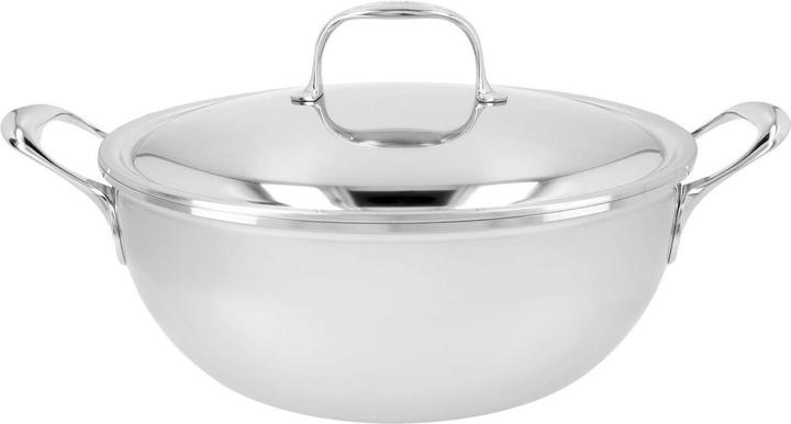 Actual product image Demeyere Atlantis Schmortopf mit Doppelwanddeckel (28 cm, Frying pan, Stainless steel)