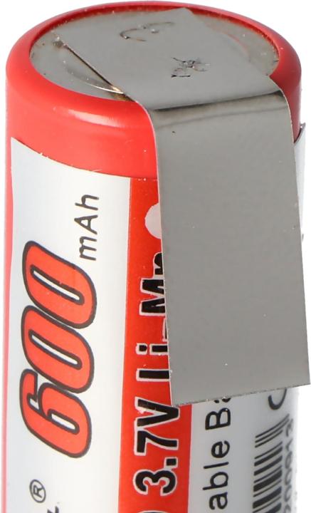 Produktbild AccuCell Akku IMR 14430 mit Lötfahne U-Form (1 Stk., 600 mAh, Akku)