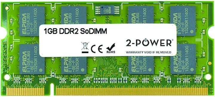 Produktbild 2-Power 1GB DDR2 667MHz SoDIMM (1 x 1GB, 667 MHz, DDR2-RAM, SO-DIMM)