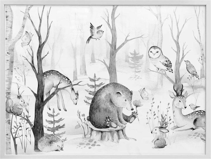 Image du produit Trenddeko Amis des animaux dans la forêt - (50 x 40 cm)
