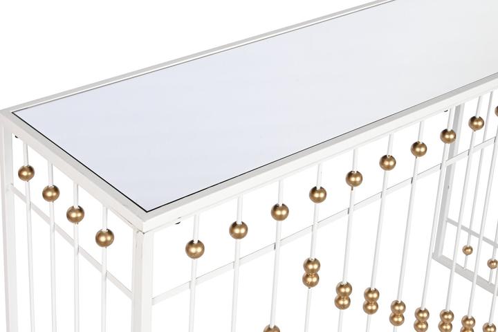 Actual product image Esprit Console Home White Golden Mirror 120 x 40 x 80 cm (120 x 40 x 80 cm)