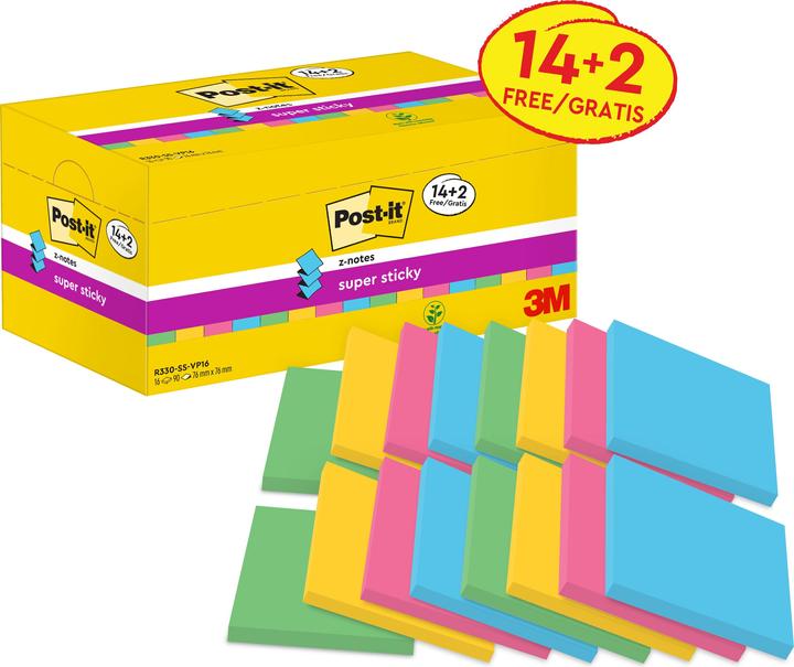 Post-it Super Sticky Z-Notes (76 x 76 mm)