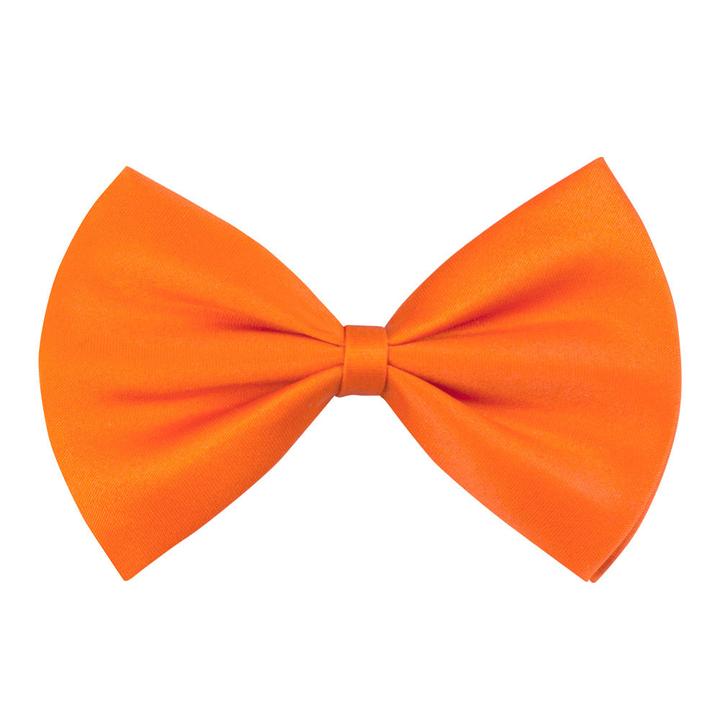 Actual product image Boland Bow tie in orange satin fabric