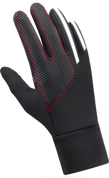 Actual product image Hurtel Insulated, non-slip sports phone gloves (size L) - black (L)