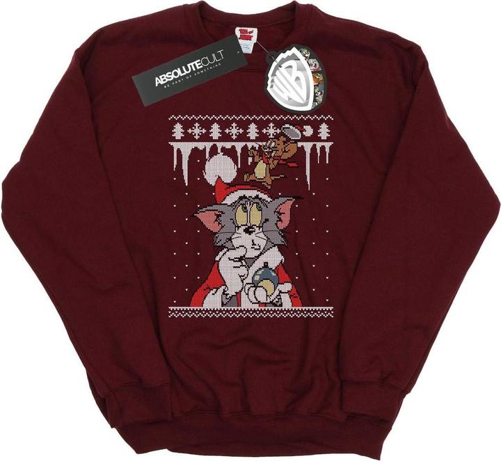 Tom & Jerry Christmas Fair Isle Sweatshirt (L)