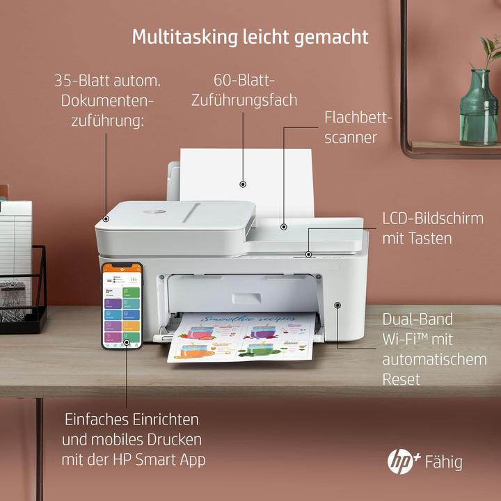 Produktbild HP DeskJet Plus 4110e All-in-One (Tintenpatrone, Farbe)