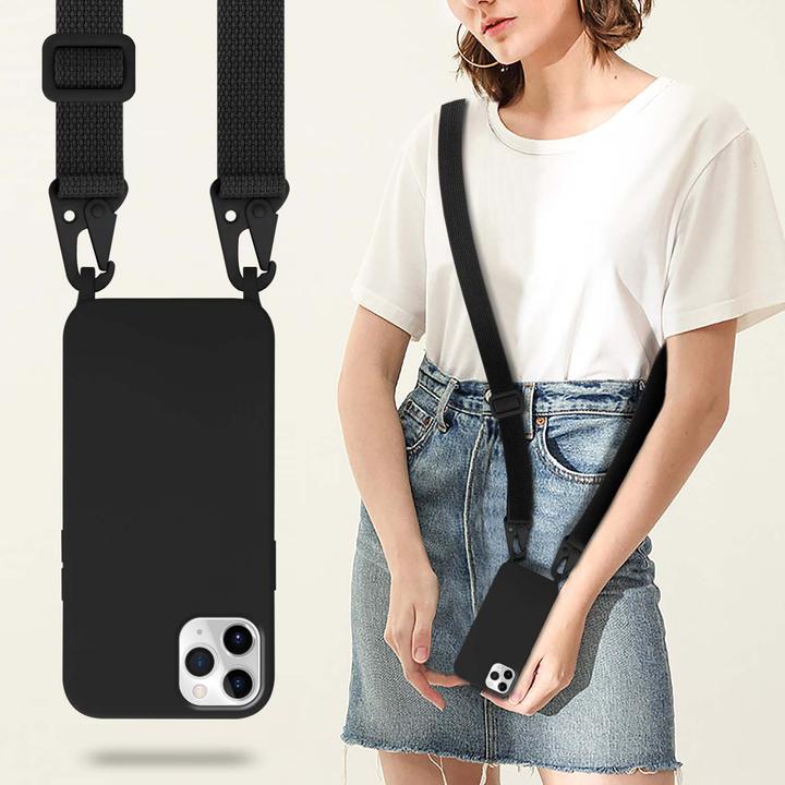 Actual product image Cadorabo TPU Cover Mobile Phone Chain Liquid (Apple iPhone 11 Pro)