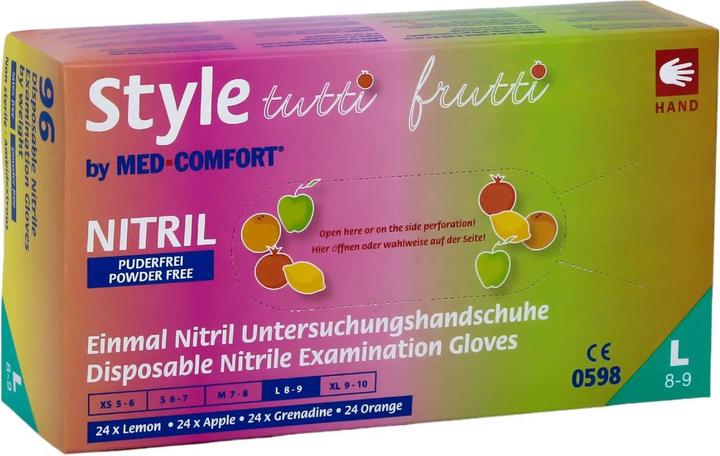 Image du produit Ampri Gants en nitrile jetables style Tutti Frutti (L)