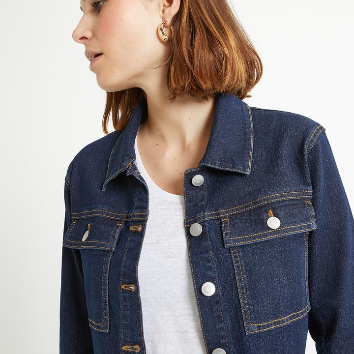 Produktbild Anne Weyburn Jeansjacke mit gerader Schnittform (38)